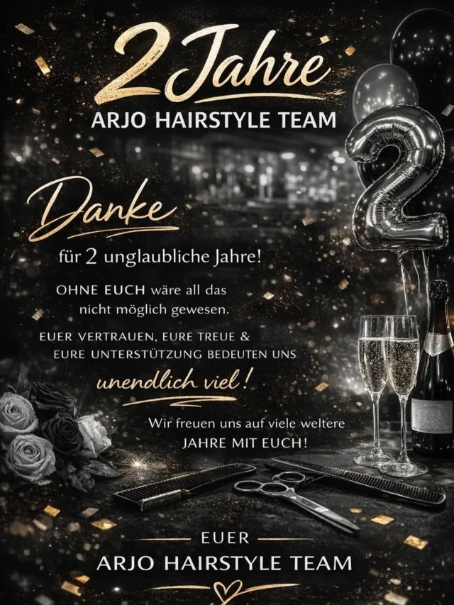 ✨ 2 Jahre voller Vertrauen, Style und schöner Begegnungen.
Danke an alle Kundinnen und Kunden, die uns auf diesem Weg begleitet haben. Ohne euch wäre das nicht möglich! 💇‍♀️💇‍♂️
Auf viele weitere Jahre mit euch! ❤️